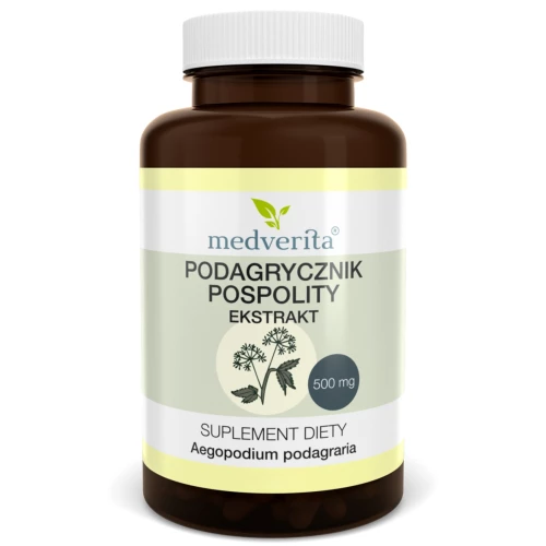 Medverita - Podagrycznik pospolity ekstrakt 500mg - 60 kapsułek Medverita - Podagrycznik pospolity ekstrakt 500mg - 60 kapsułek